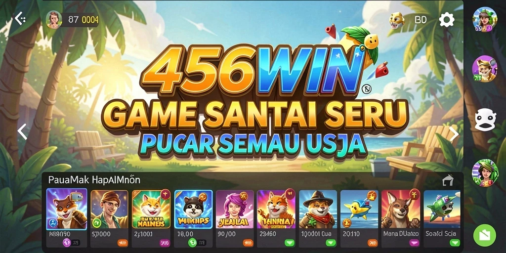 Tampilan gameplay 456WIN menunjukkan keseruan bermain Casual yang menghibur.