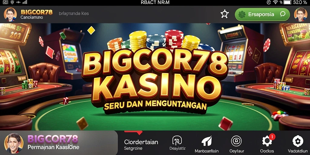 Tampilan menakjubkan dari gameplay Kasino BIGCOR78.