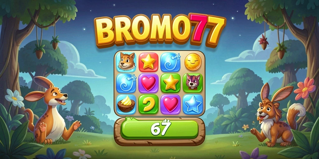 Tangkapan layar gameplay BROMO77 yang menarik dan penuh aksi Match-3.