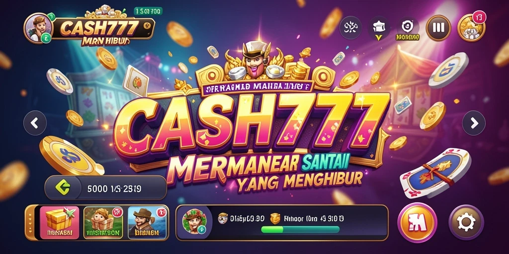 Screenshot menunjukkan gameplay santai dan menyenangkan dari CASH777.