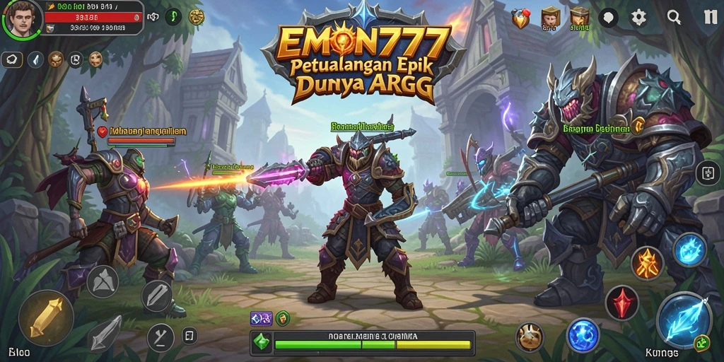 Tampilan gameplay ARPG seru dengan karakter dan pertarungan yang dinamis.