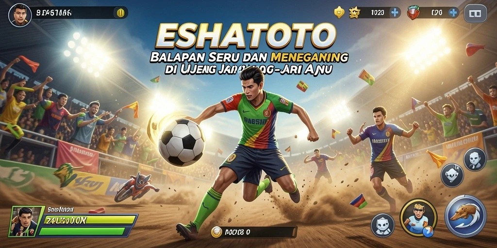Tampilan gameplay Racing ESHATOTO dengan grafis yang menakjubkan.