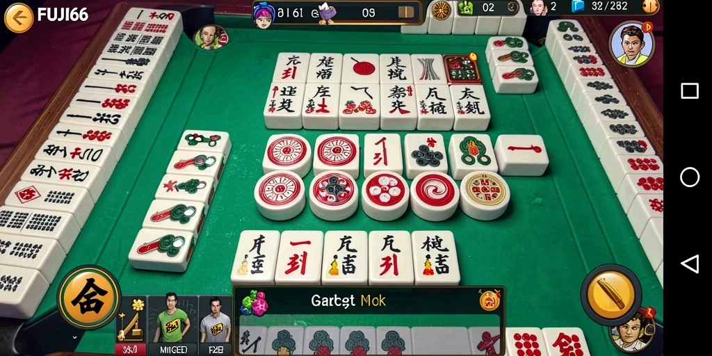 Tampilan permainan Mahjong yang seru dan interaktif di FUJI66.