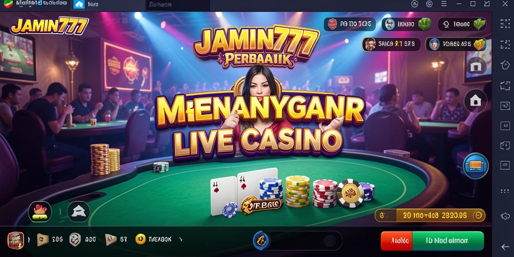 Tampilan gameplay Live Casino yang mengasyikkan dan interaktif.