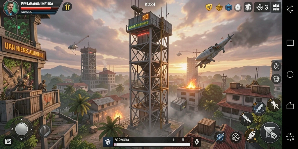 Tampilan gameplay K234 yang menegangkan dan penuh strategi.