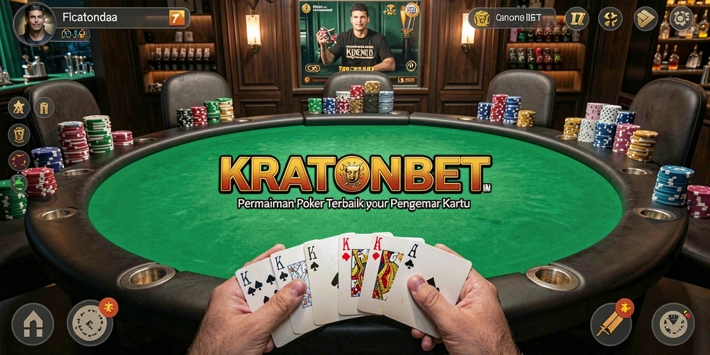Tampilan gameplay Poker di KRATONBET yang memikat dan penuh strategi.