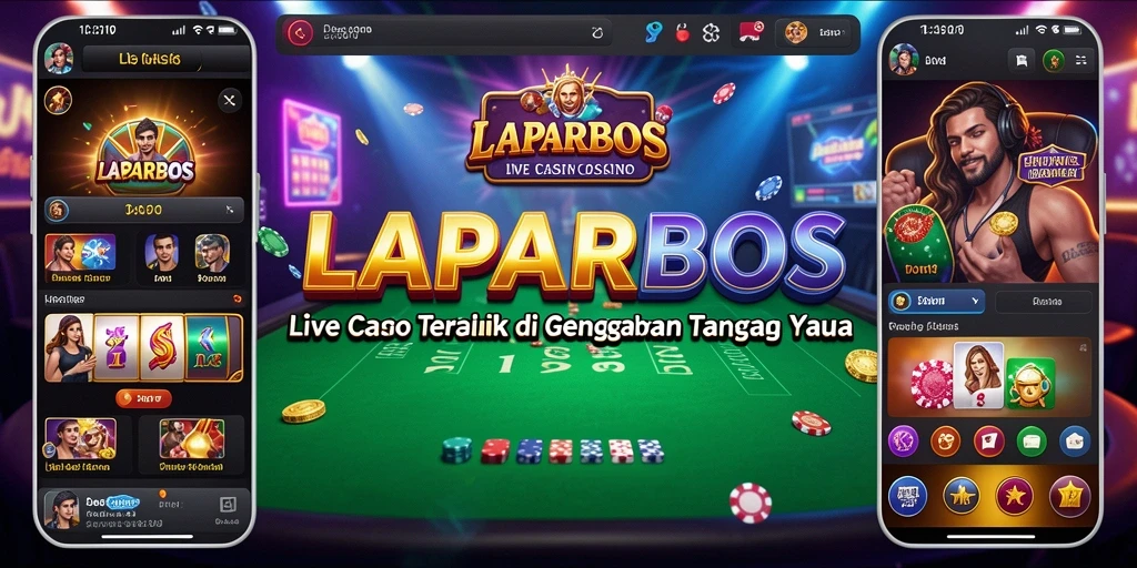 Tampilan gameplay Live Casino LAPARBOS yang mendebarkan.