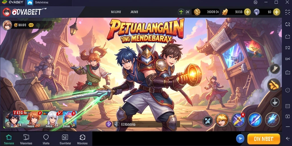 Tampilan gameplay OVABET yang seru dan penuh aksi.