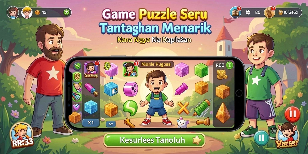 Gameplay menarik RR33 dengan berbagai tantangan Puzzle.