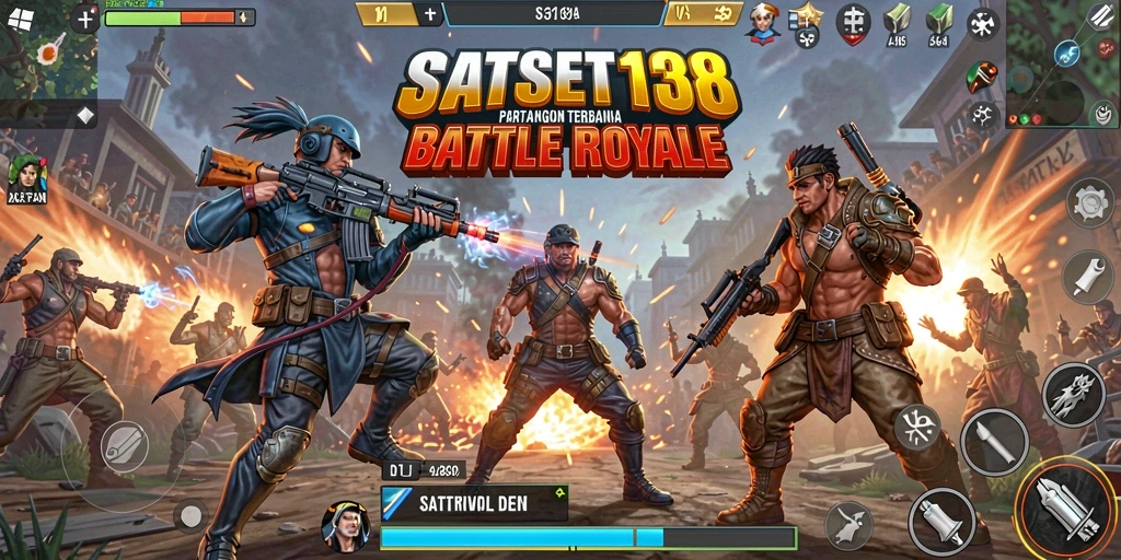 Gameplay seru dan intens dalam SATSET138 Battle Royale.
