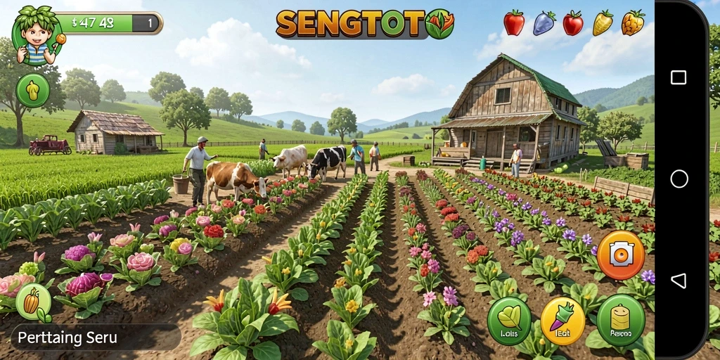 Gameplay SENGTOTO yang menarik dalam bertani.