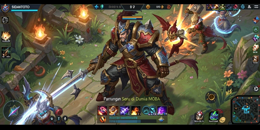 Tangkapan layar permainan SIDAKTOTO menampilkan aksi seru dalam dunia MOBA.