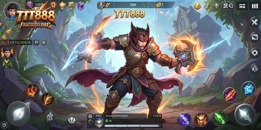 Tampilan gameplay menegangkan dalam TTT888 dengan karakter yang beraksi.