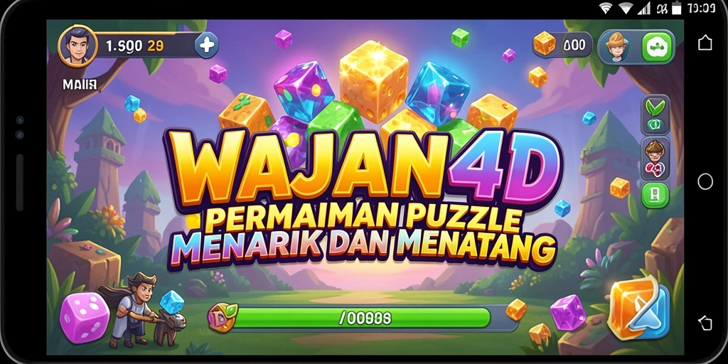 Tampilan gameplay menantang di WAJAN4D dengan beragam puzzle.