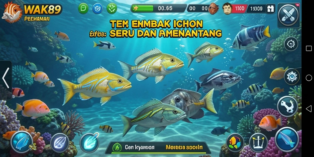 Gameplay seru Tembak Ikan yang penuh warna dan tantangan.