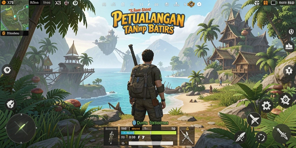 Tangkapan layar gameplay yang menampilkan petualangan seru di dunia terbuka.